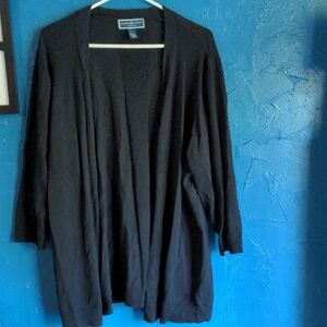 Karen Scott Women's 3XL Open Front Cardigan